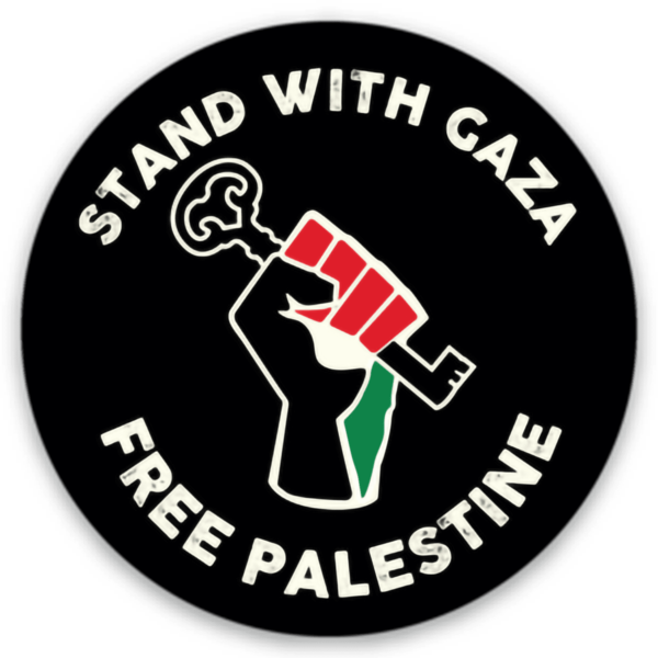 Stand with Gaza Round Stickers (5 Pack)